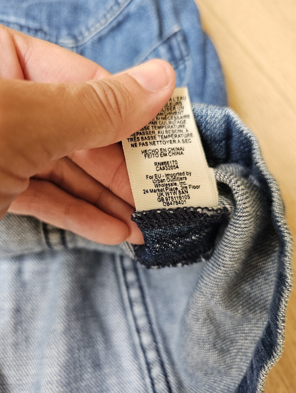 Free People Come a Little Closer Denim Jean Button Front Mini Skirt Size 2 - Picture 10 of 13